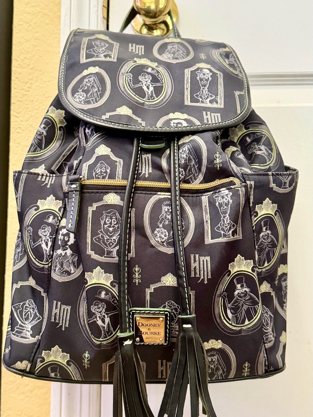 Disney Dooney & Bourke Haunted Mansion Portrait Backpack | Retired | Like New